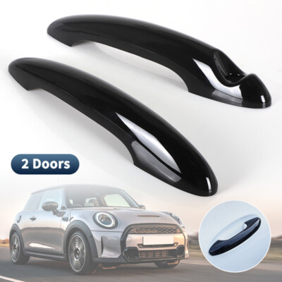 Pair Door Handle Covers Gloss Black For MINI Cooper S R50 R52 R53