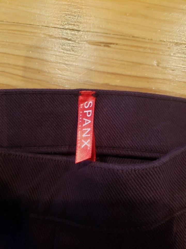 Spanx Womens Jean-ish Leggings Jeggings Soft Stretch Eggplant Color Size Medium - Image 4 of 4