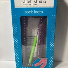 Sock Loom Kit Loom + Hook + Instructions Stitch Studio Nicole Crafts