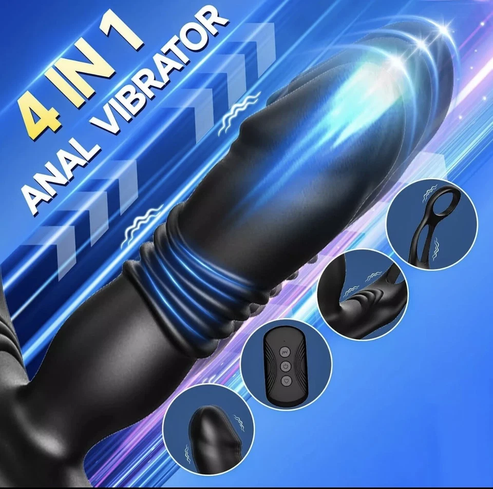 Anal Prostata Massagegerät Vibrator Dildo Stoßfunktion Sexspielzeug für Männer💕 - Bild 4 von 4