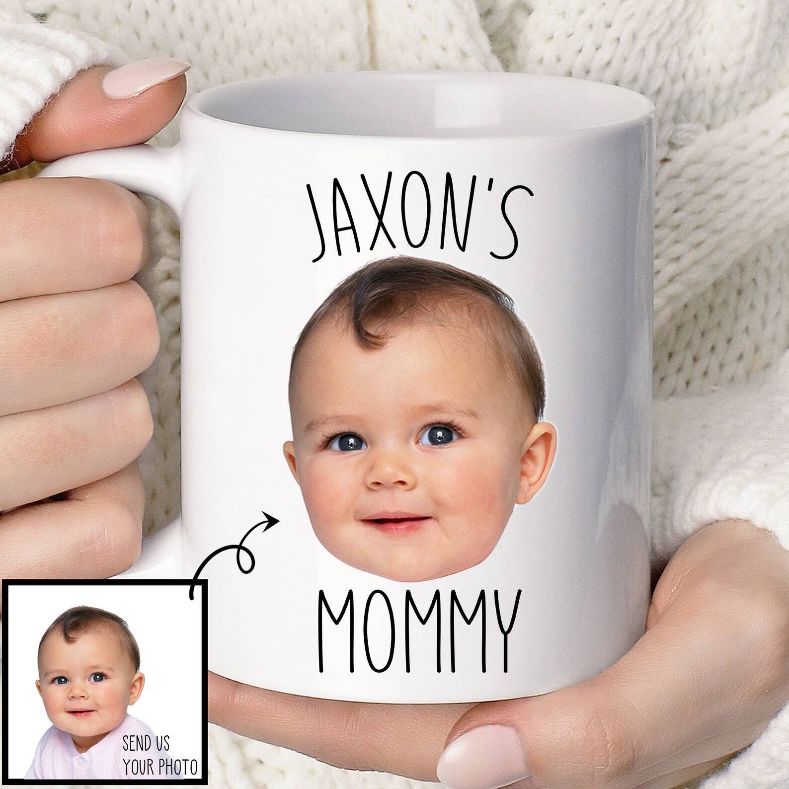 Personalized Child Photo Mug Custom Baby Face Mug Baby Photo Mug Personalized