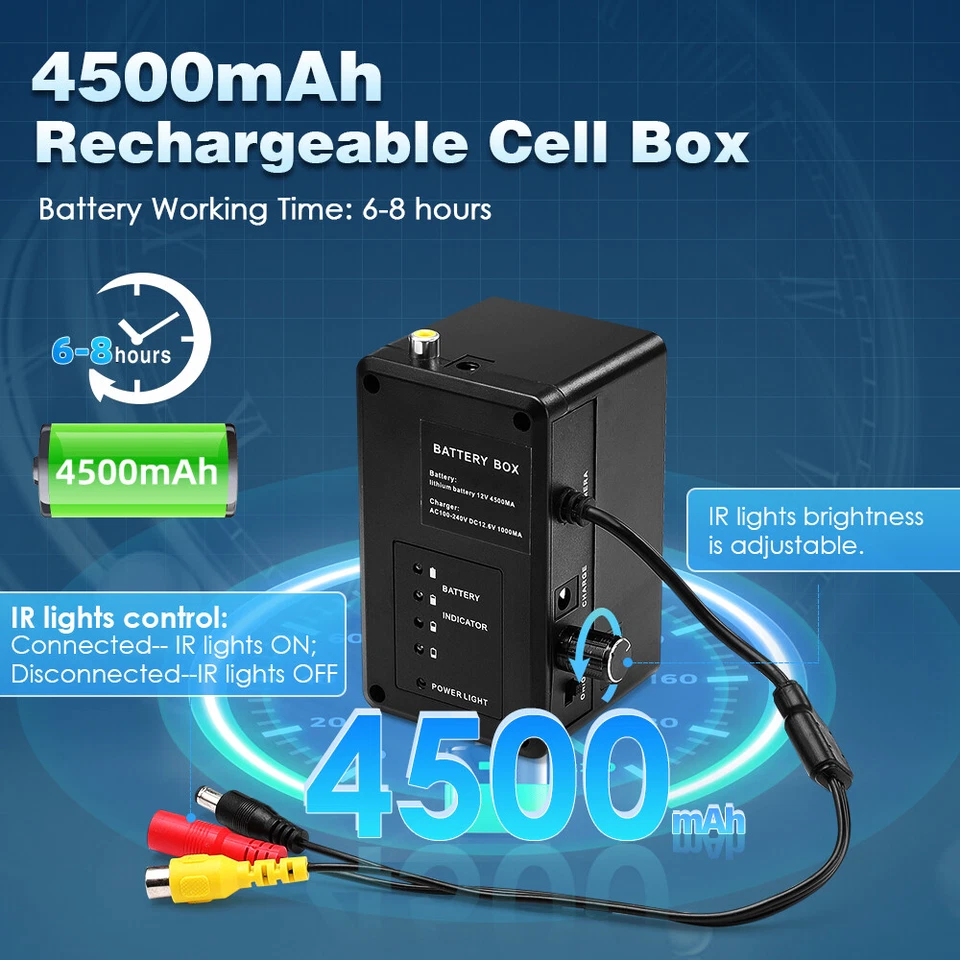 Eyoyo 8G Underwater Fishing Camera 360° Horizontal Panning Camera 9in 30M Cable - Image 3 of 4