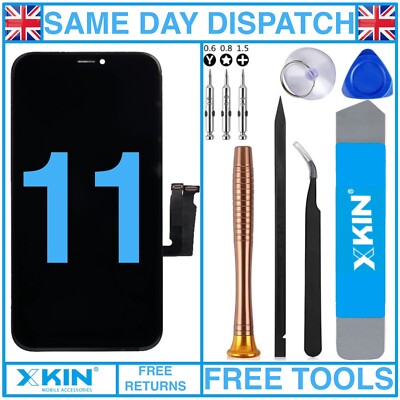 For iPhone 11 LCD Screen Replacement Display Touch Digitizer Assembly OLED+Frame