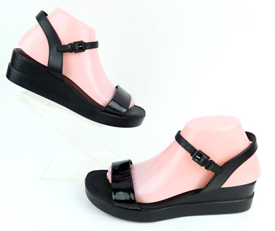 ECCO Touch Platform Sandal Black EU 39 US 8