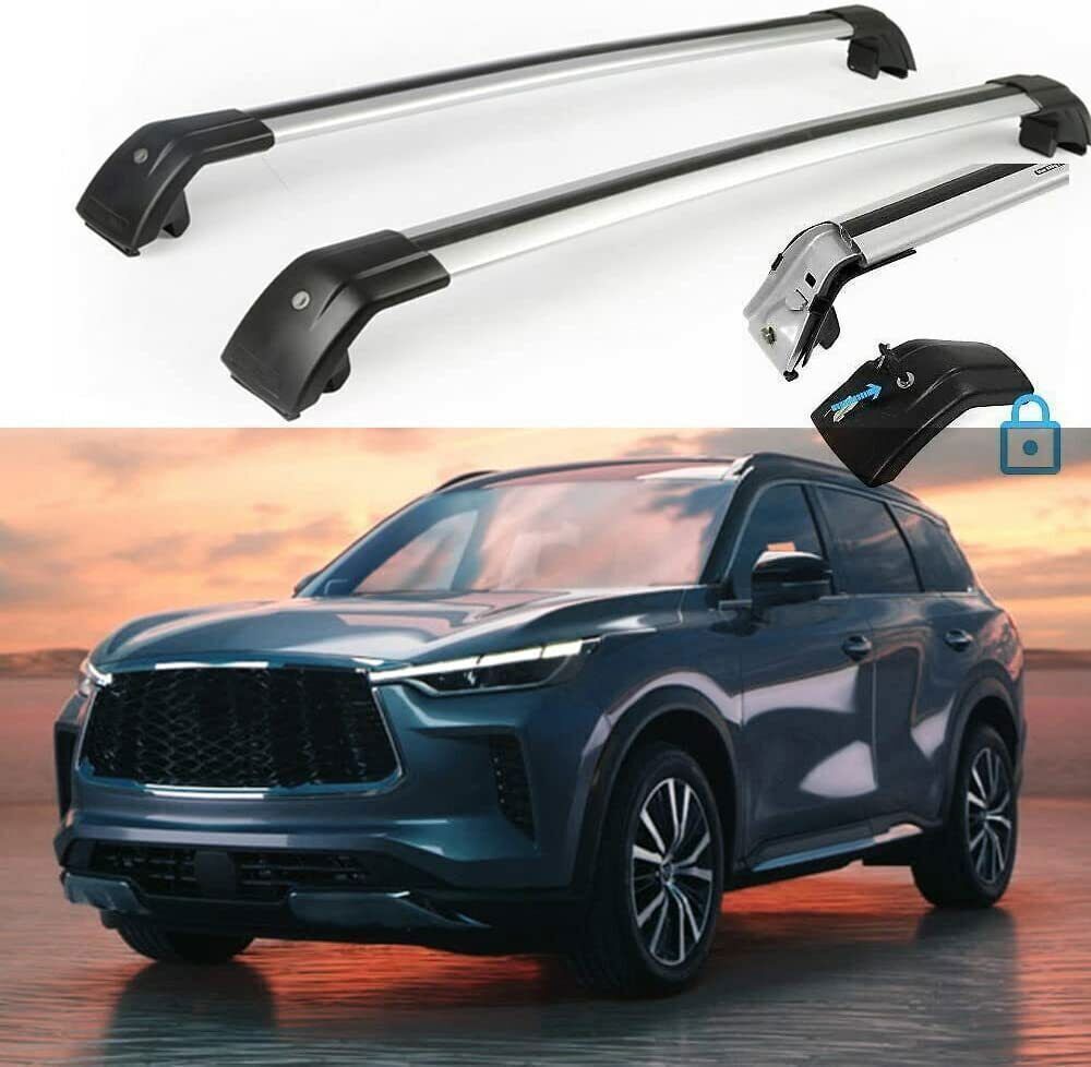 Lockable Crossbars Fits for Infiniti All New QX60 2022 Roof Rack Rail