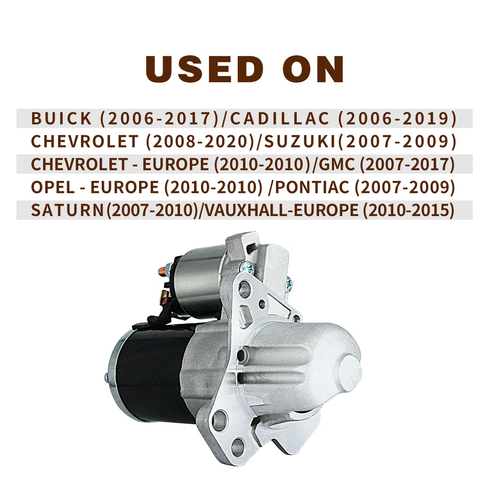 Arranque para Buick Enclave LaCrosse 06-17 Cadillac Chevrolet GMC Pontiac Saturn Foto 3 de 4