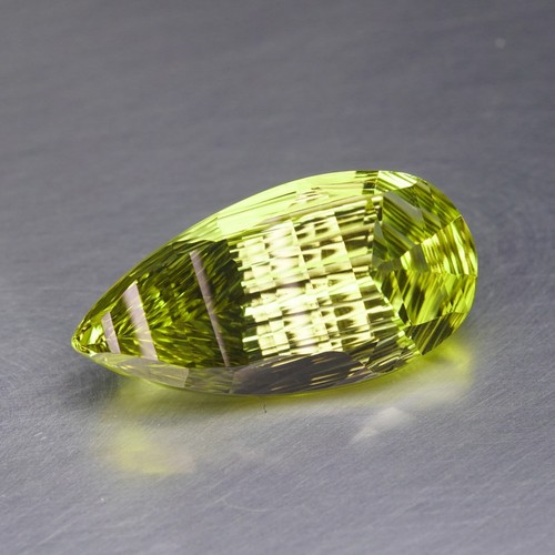 10.56CT Wow! Stunning! Beautiful! Excellent Concave Cut 100%Natural Lemon Quartz - Picture 2 of 2