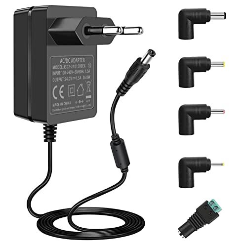 24V Netzteil 24 Volt 1,5A Adattatore 36W AC e DC Wandler Transformator (g4e)