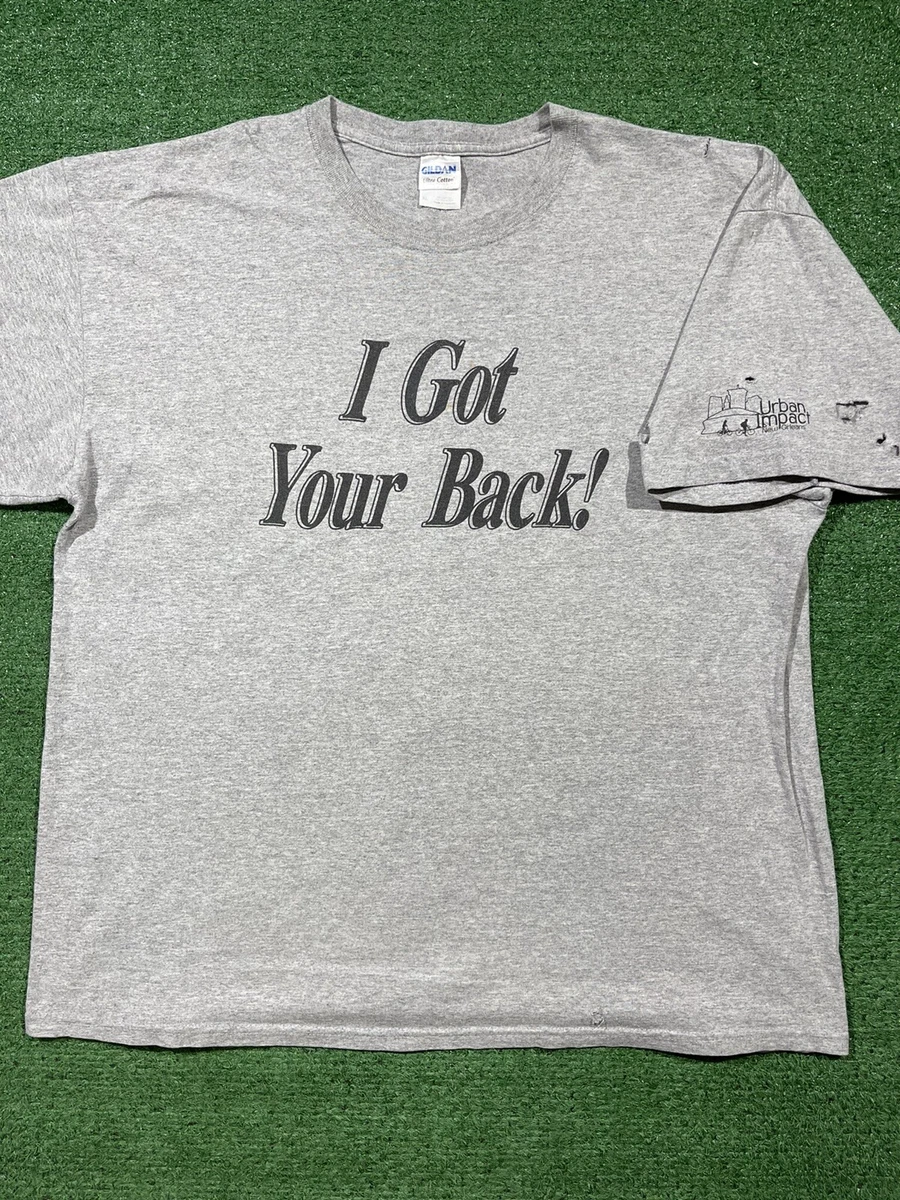 Vintage Jesus Lord Religious Shirt Adult Extra Large Gray I Got Your Back Mens
