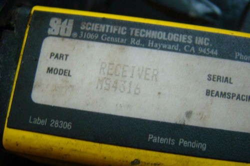 Scientific Technologies Inc Light Curtains (Transmitter + Reciever) M94316 - Picture 5 of 7