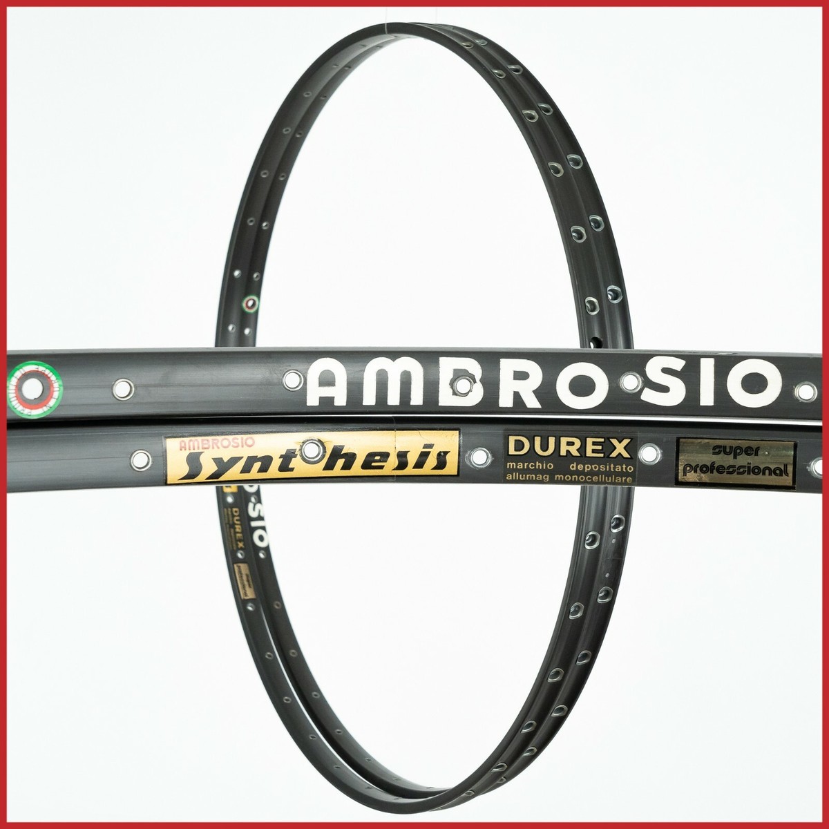 NOS PAIR AMBROSIO SYNTHESIS TUBULAR RIMS 28