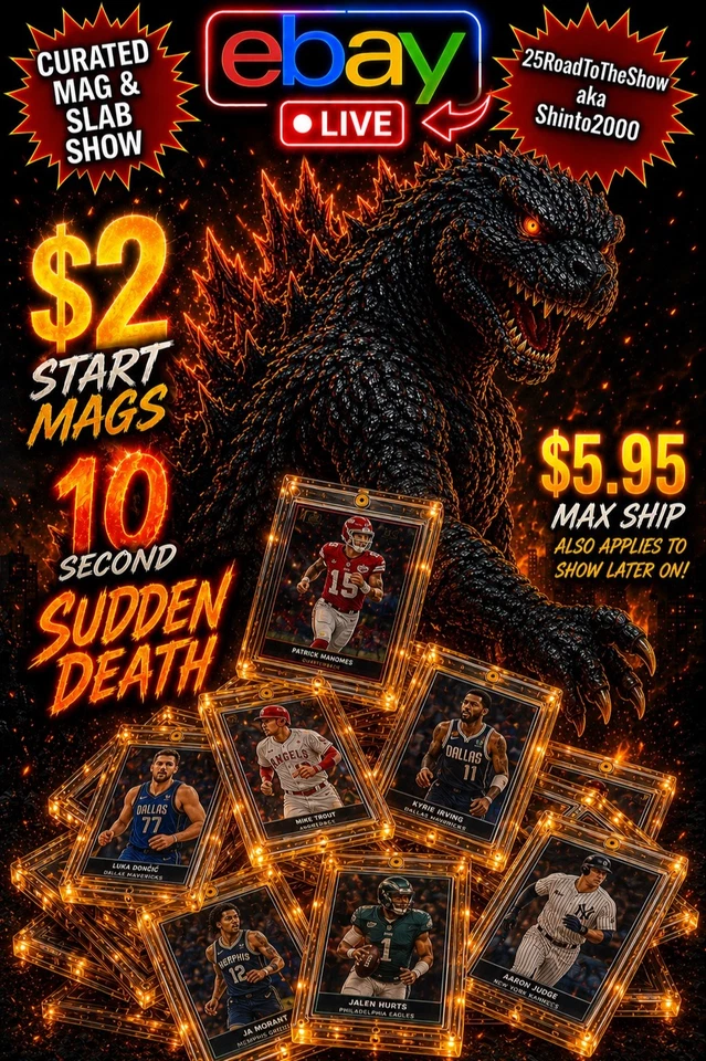 Happy Father's Day!   $2 Mags with 10sec Sudden Death.  2 Shows 1ship $5.95