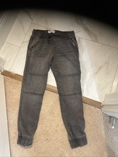 Boys Abercrombie  Fitch 13/14 Black Cargo Jogger Pants