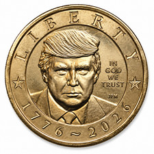 2026 Trump $1 Dollar Coin America 250 1776-2026 Uncirculated US Mint from US Bag