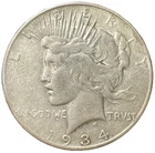 1934-S Peace Silver Dollar Semi-Key Date San Francisco Mint $1 Coin