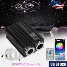1000pc Car/Home Headliner Star Light Kit Roof Twinkle Ceiling Lights Fiber Optic