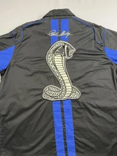 Official Shelby Cobra Pit crew Race Black/blue Double Stripe Top 3XL