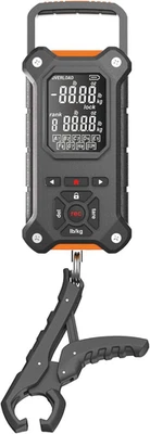 Digital Fish Scale With Lip Gripper 50 Lb Tournament Bass LCD 8 Weight Memory - Image 1 of 4