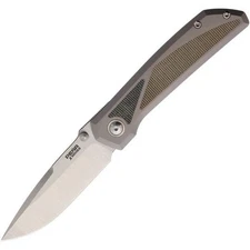 Pena Knives Mula Framelock 3.25" Folding Blade - MULA DP GRN MIC BLK MIC