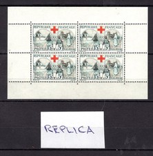 Francia - raro mini foglio Croce Rossa - replica moderna