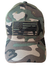 US Flag Patch Mesh Trucker Baseball Cap
