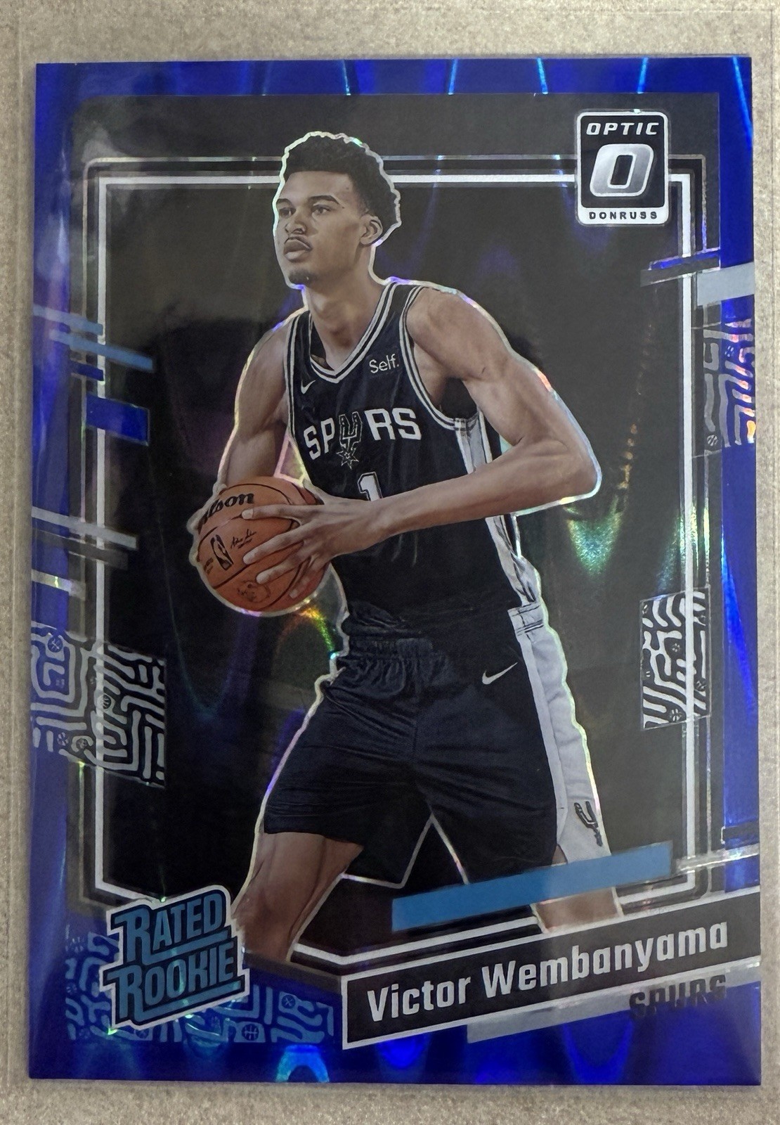 2023-24 Donruss Optic - Rated Rookie Victor Wembanyama #225 Blue Seismic /249