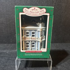 Hallmark Keepsake Ornament Hall Bro's Card Shop 1988 5th Nostalgic Houses Shops
