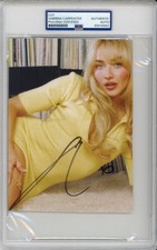 SIGNED Sabrina Carpenter Yellow Dress Album Picture Photo PSA DNA COA AUTOGRAPH
