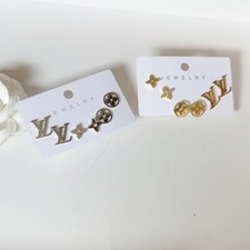 Metal Enamel Pearl Women's Earrings Birthday Gift Earrings 12