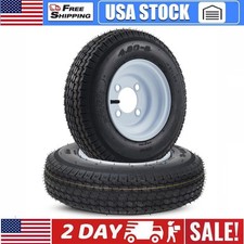 2pack 4.80-8 Trailer Tires Wheels Center Bore 2.85 4 Lug On 4 Load Index 71