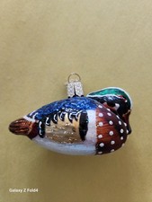 Old World Christmas OWC Glass Duck Ornament Perfect
