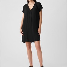 GAP Factory V-Neck Dress Black Size Medium