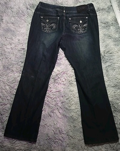 House Of Dereon Beyoncé Women's Embellished Jeans Size 18 Bootcut