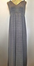 Gray Knit Maxi Dress