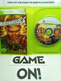 Mercenaries 2: World in Flames (Xbox 360, 2008) Complete Tested Working