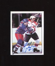 1981 O-Pee-Chee Sticker Yvon Labre #207  Autographed