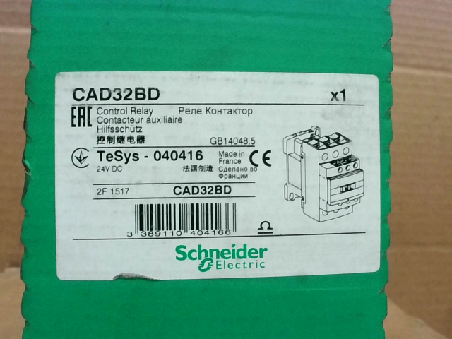 Schneider Telemecanique CAD32BD Control Relay 24VDC 10 Amp-Factory Sealed Packag img