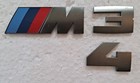 Bmw M3, or M4  Logo for BMW 3 Or 4 Series Hood Trunk Door Fender Logo Emblem 