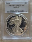 U.S. Mint American Eagle 2002 1 oz Silver Proof Coin PCGS PR69DCAM