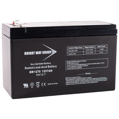 UB1270 (40800) Universal Power SLA Battery Replacement by Bright Way 12V 7Ah