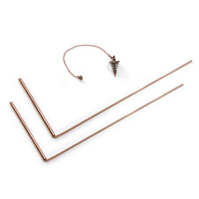99.9 Pure Copper Dowsing Rods Kit- 2PCS 11.8  5.12 Inch Divining Rods Pend...