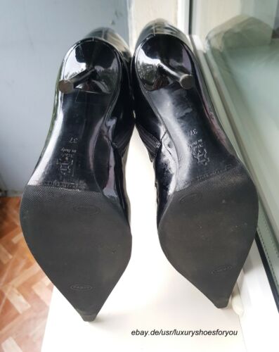 GIANMARCO LORENZI Black Patent Leather Boots gr. EUR 37 - Bild 5 von 6