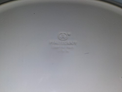USA Pfaltzgraff Filigree Large White Oval Serving Platter Plate 14.5" Long - Picture 6 of 6