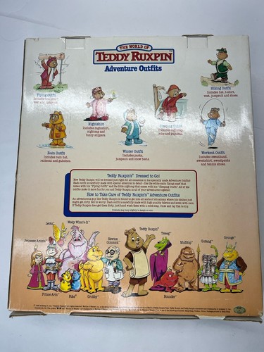 Teddy Ruxpin Clothes Adventure Outfits 1985 Hiking Outfit Hat Shirt Vest Shoes - Picture 8 of 12
