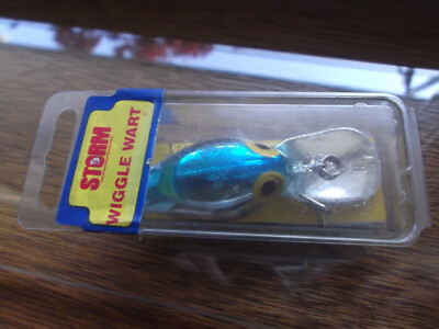 Older USA Made Pre Rapala Storm Wiggle Wart V-112 Silver Blue Herringbone