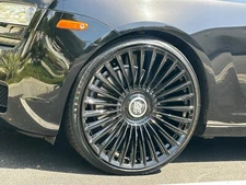 24” FF02 GLOSS BLACK FLOW FORGED WHEELS RIMS FOR ROLLS ROYCE CULLINAN PHANTOM