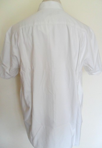 French Connection shirt plain ecru short sleeve men's size Large - Picture 4 of 5