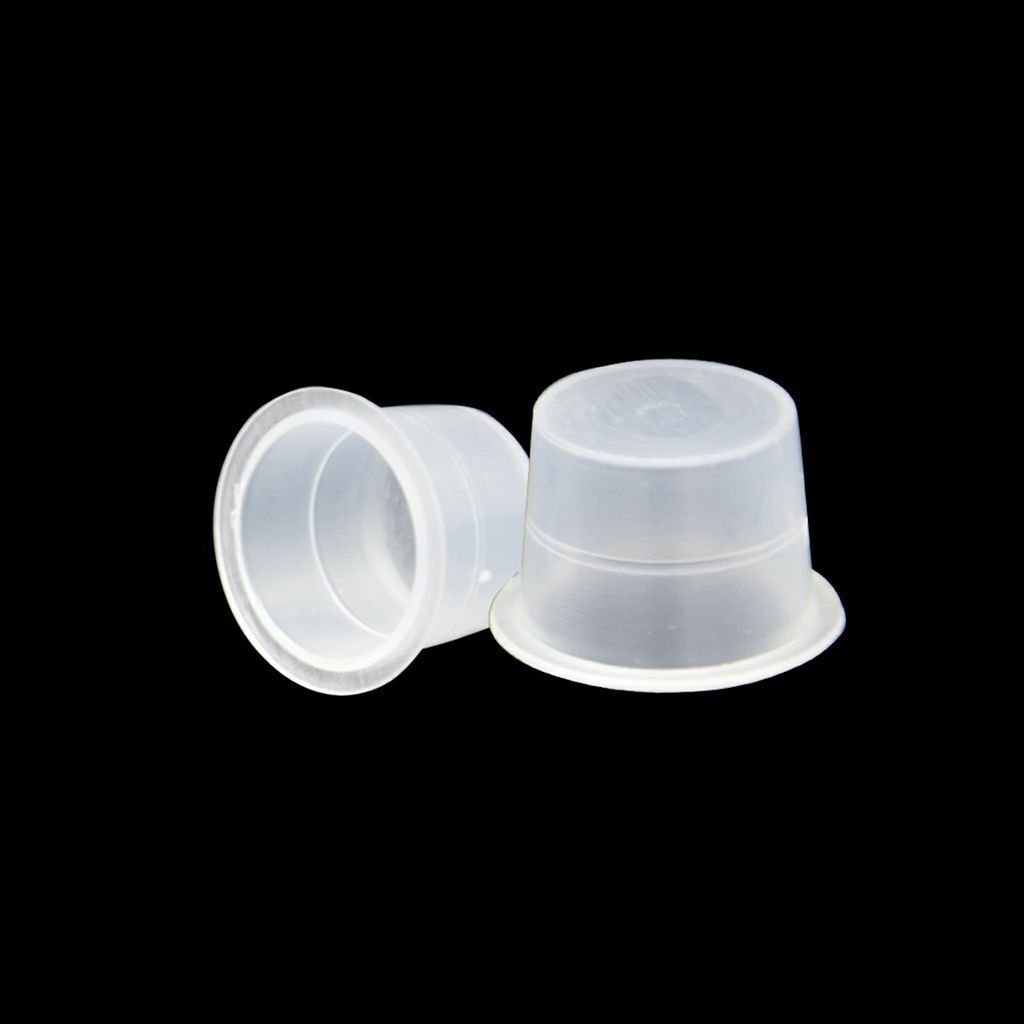 100 200 Pcs Ink Caps Plastic Pigment Cups Tattoo Supplies Vari Large Small Cups