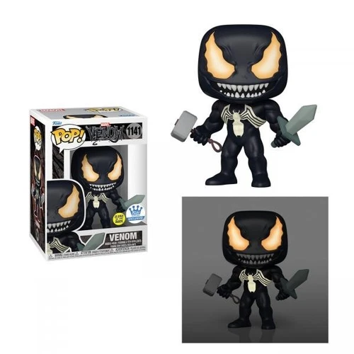 Venom w/Hammer & Sword Glow In The Dark #974 Exclusive Funko POP New In Box