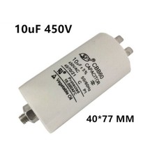 CBB60 10 UF 10MFD 10uF 450V 450VAC Motor Start Capacitor Screw 40 77 MM